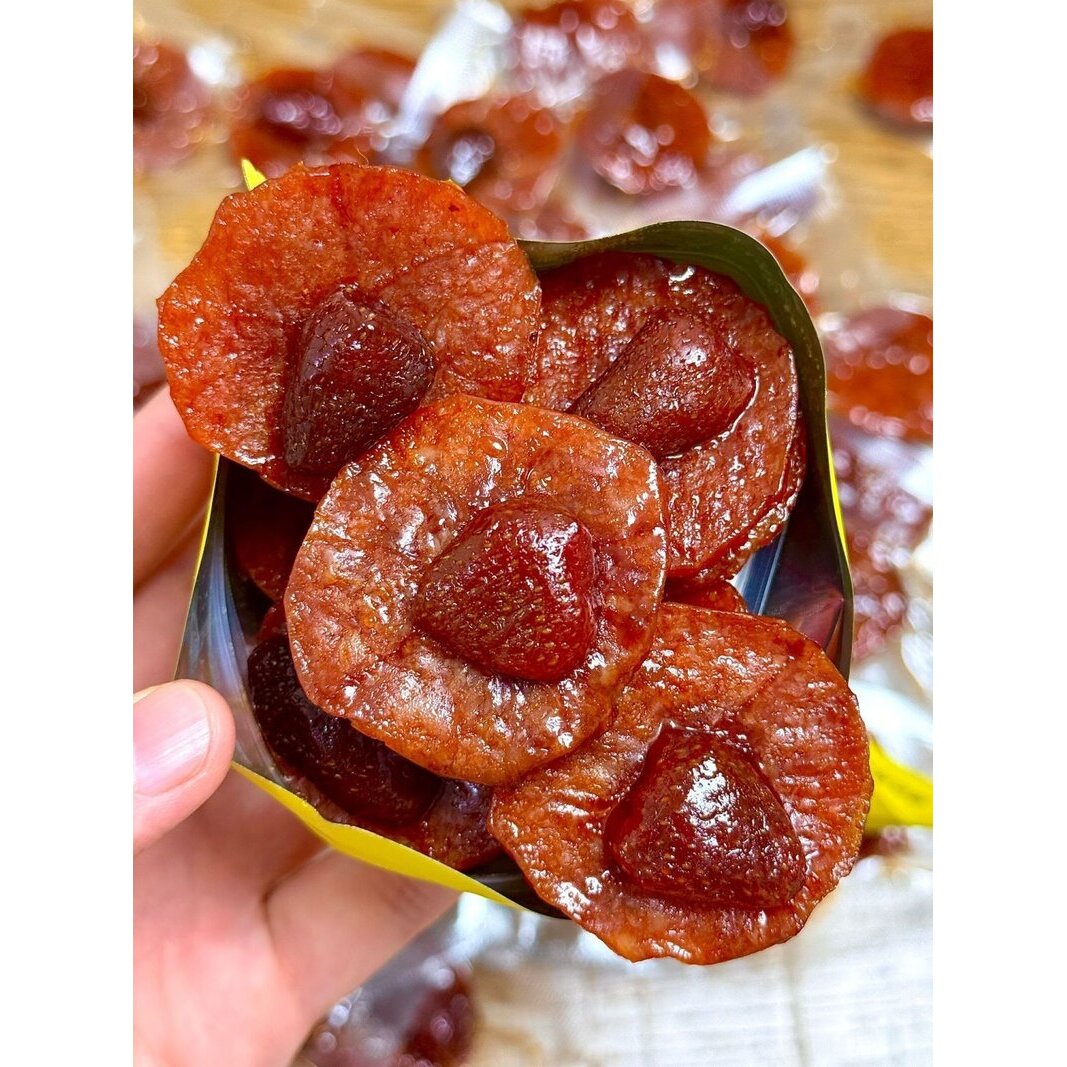 七分乐草莓炭烤猪肉靖江风味高蛋白肉片即食解馋休闲网红肉干零食