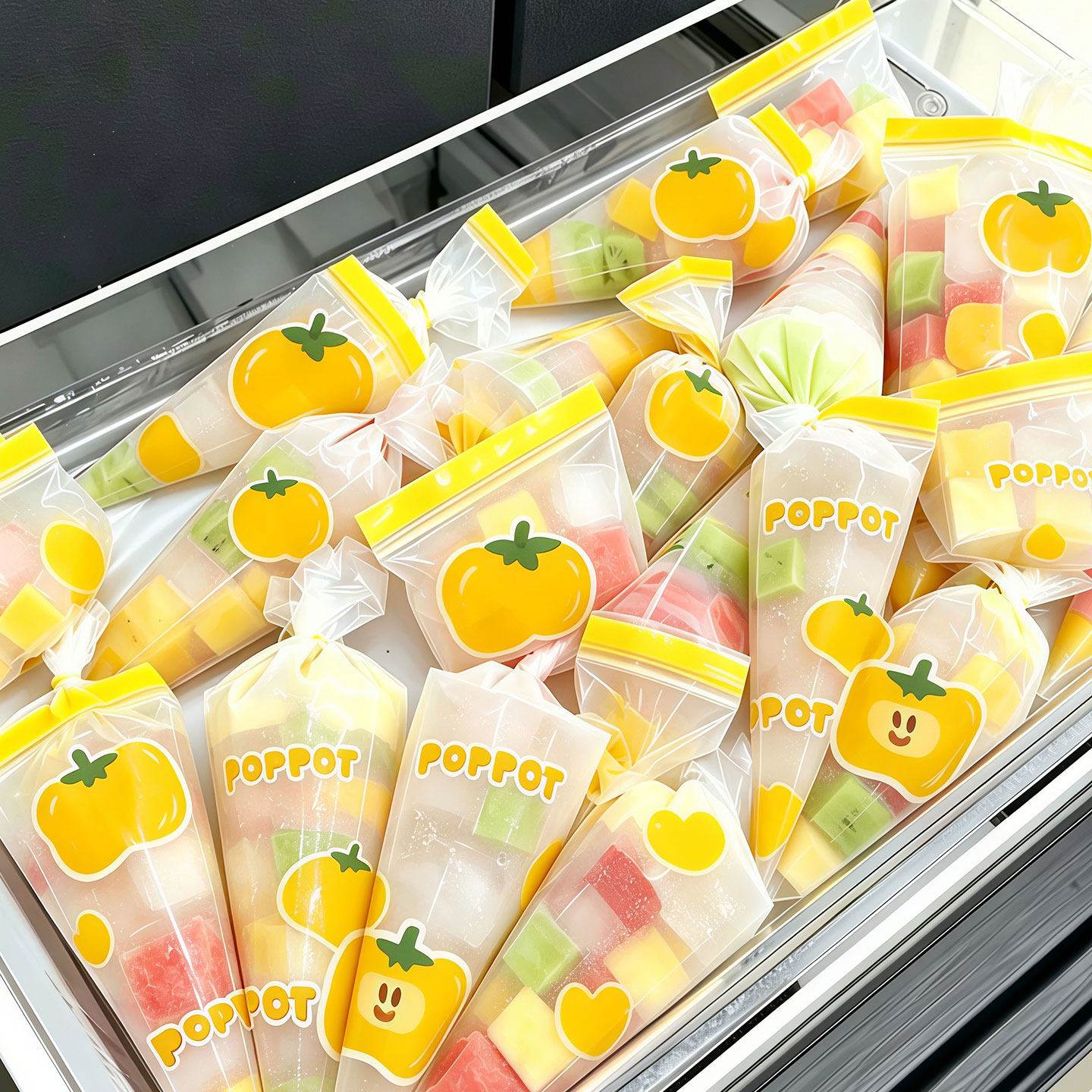 冰块密封袋一次性制冰袋家用食品级重复使用自封袋冰箱大冰格模具图片