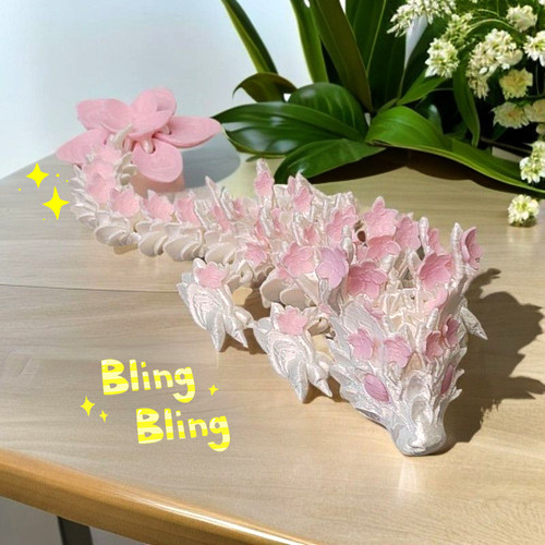 3d打印樱花龙关节可动解压玩具
