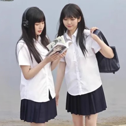 jk制服基础款衬衫女学院风