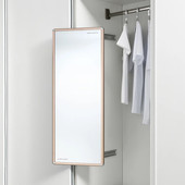 悍高HIGOLD衣柜旋转穿衣镜铝合金可折叠防爆超薄高级旋转穿衣镜