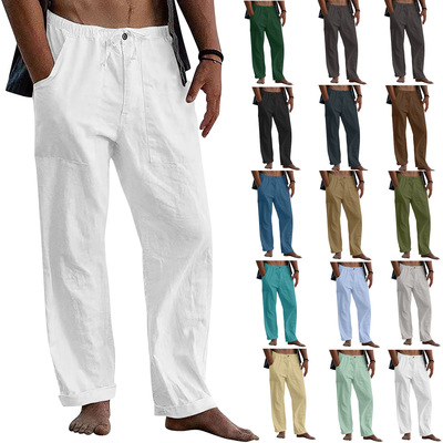 Men's oversized drawstring casual pants for summer男休闲裤夏