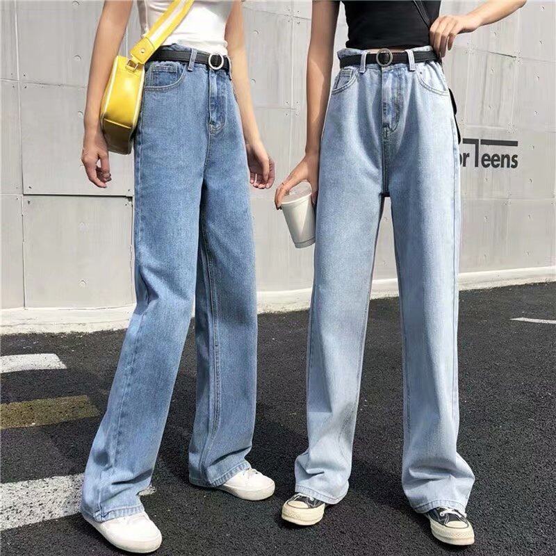 Thin wide leg jeans for women薄款阔腿裤女牛仔裤拖地裤休闲