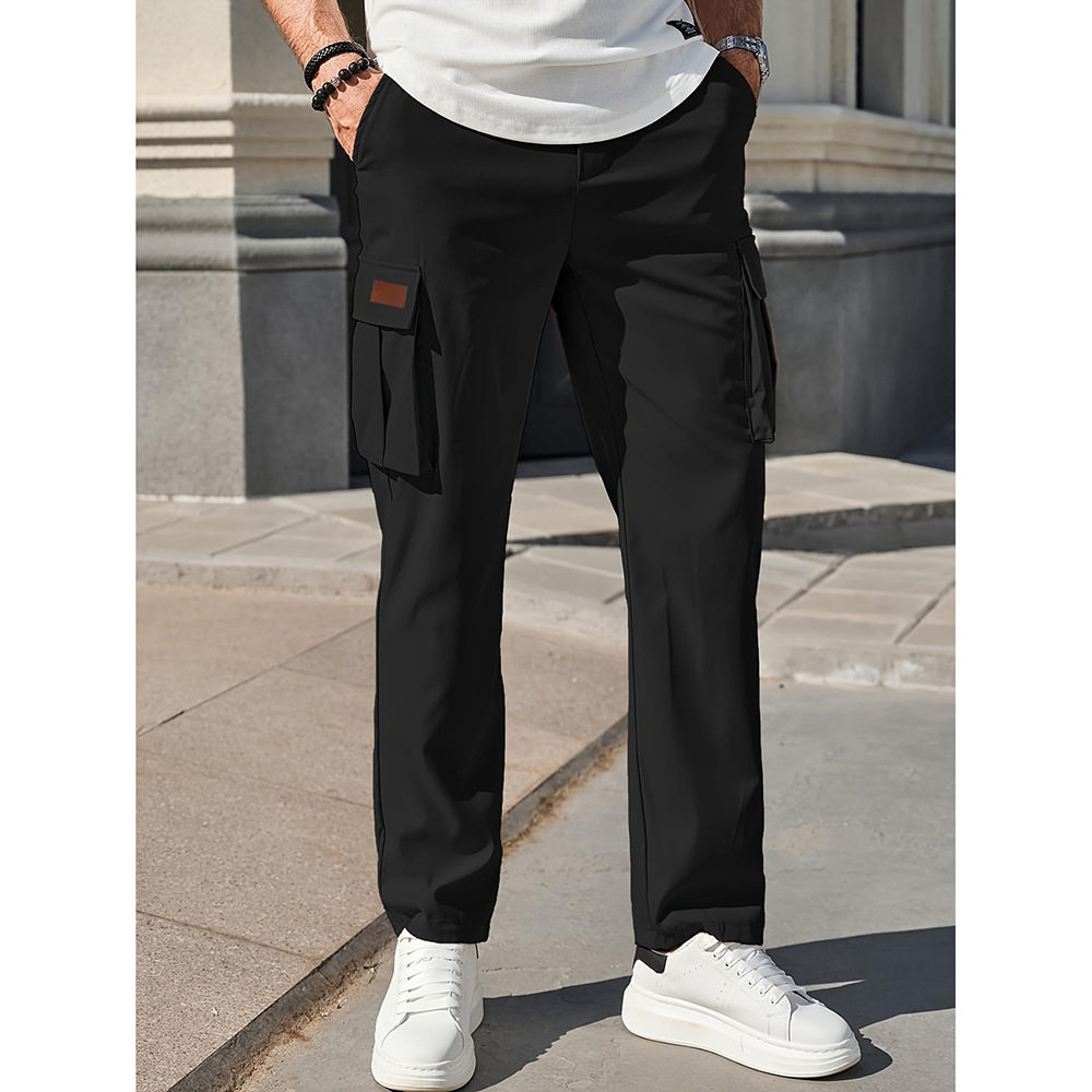 Workwear, casual drawstring, multi pocket pants工装休闲长裤