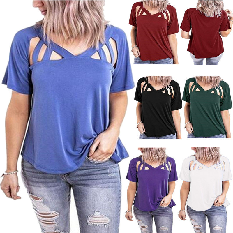 One line neck double strap loose top 一字领双吊带宽松T恤上衣