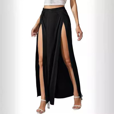 Women irregular skirt, long skirt欧美女不规则半身裙宴会长裙