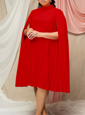 plus size dress for women short skirt red 3xl платьяе