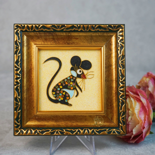 【原创】非遗掐丝珐琅彩画传统十二生肖纯手工制作装饰摆件伴手礼