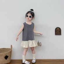 裙子2025新款今年流行爆款小童极简风的女童连衣裙超好看炸街夏季