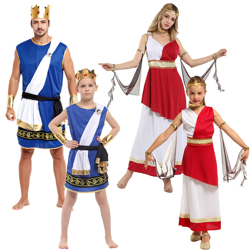 万圣节儿童亲子服装化妆舞会阿拉伯公主裙埃及法老演出服宇斯衣服