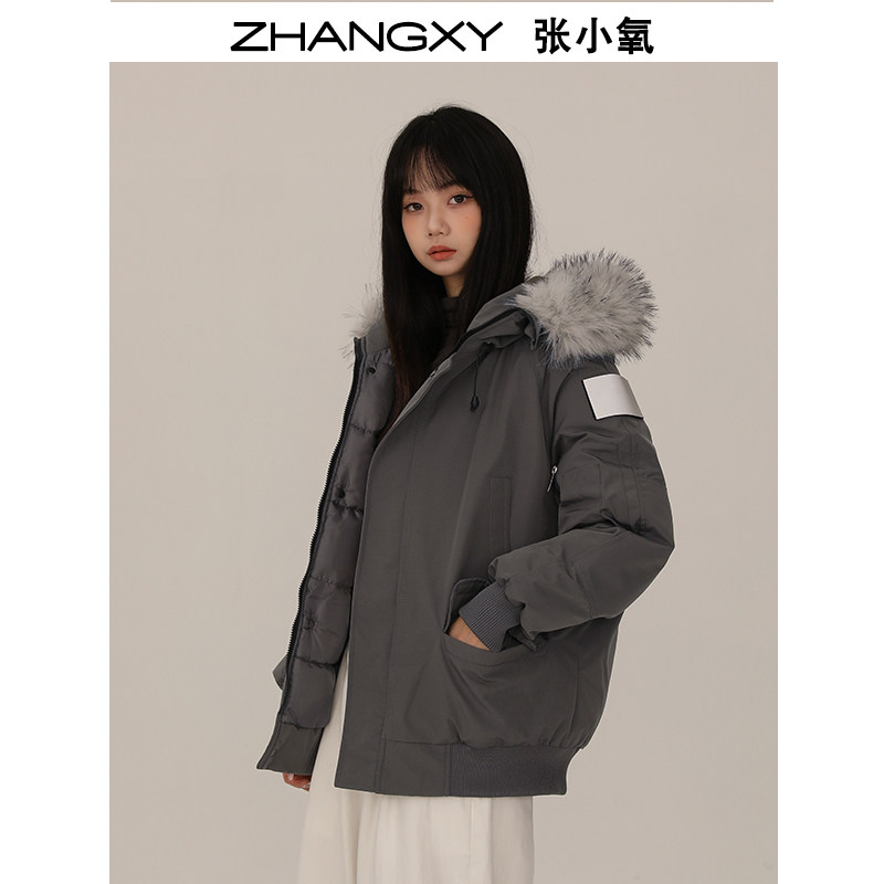 棉服女短款派克服加厚宽松棉衣