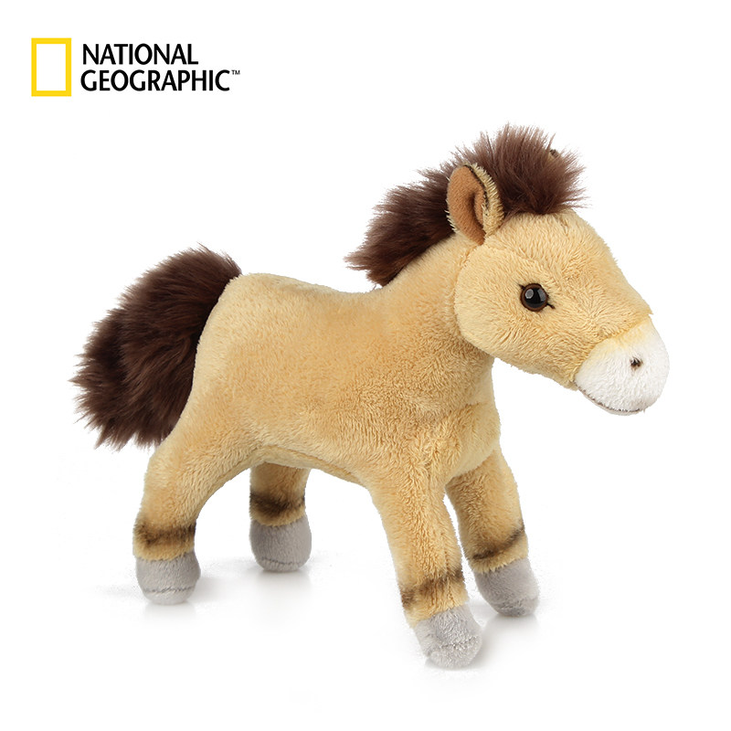 普氏野马 国家地理毛绒玩具亚洲系列仿真动物玩偶男女生日礼物礼