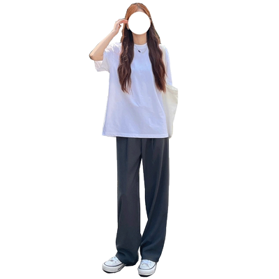 灰色西装裤女夏季薄款