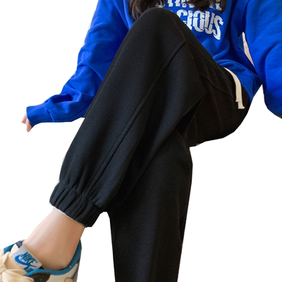 羊羔绒运动裤加绒加厚