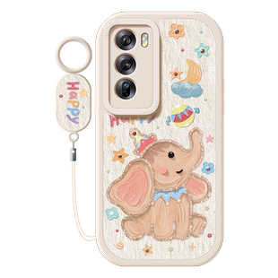 适用opporeno12手机壳新款reno11pro保护套防摔10pro+全包reno9/8硅胶7se卡通女款6por小飞象5磨砂0pp0软外壳