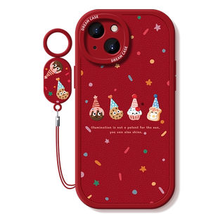 适用苹果17手机壳16新年iphone14pro保护套15全包12mini防摔11软xsmax外13壳xr硅胶8/7plus秋冬6s红色air女款