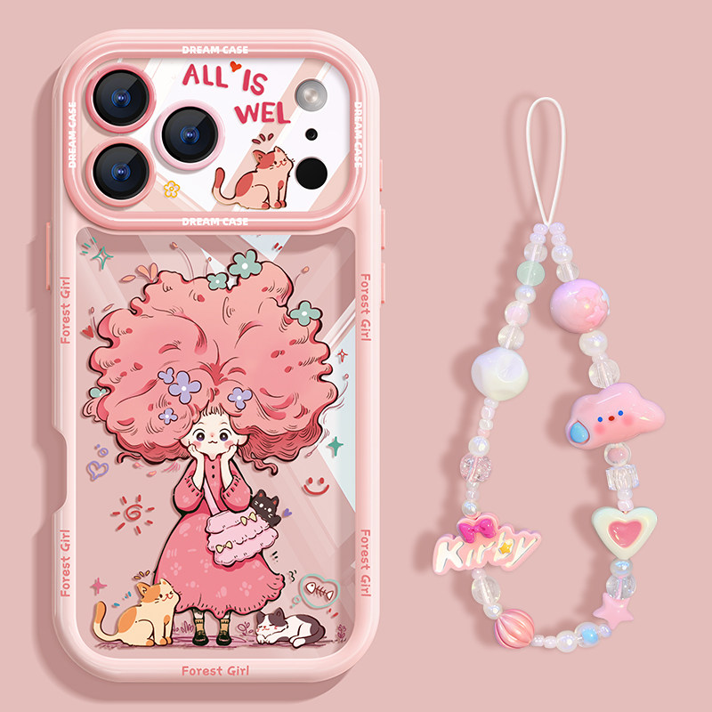 适用苹果17promax手机壳新款iphone17保护套透明全包17pro可爱女孩ip17硅胶防摔磨砂十七por小清新卡通软外壳