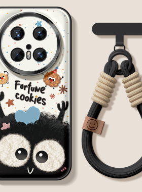 适用华为mate70pro手机壳新款mate60保护套全包50pro防摔金属圈40e黑色煤球m30优享版硅胶pro+可爱磨砂软外壳