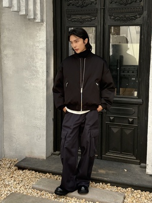 实体潮牌港风复古银灰色棒球服羽绒服冬季新款白鹅绒90绒外套男士