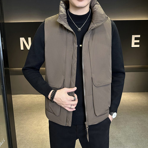 852-1  【50绒】2025冬装新款男士短款羽绒服潮流帅气保暖