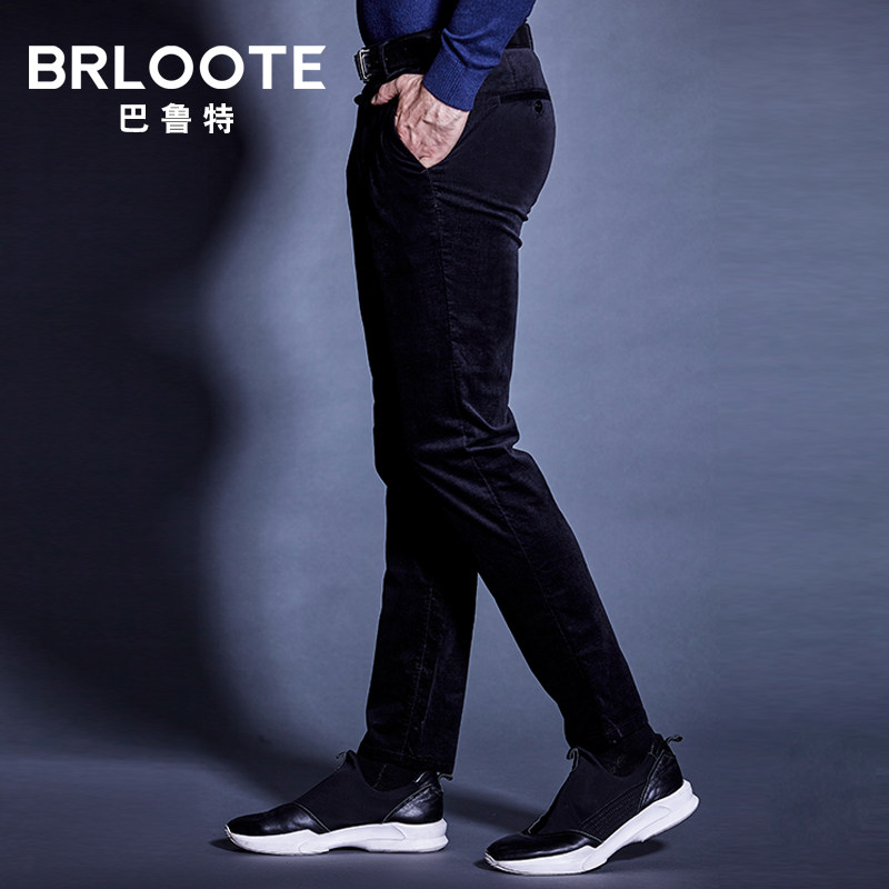Brloote/巴鲁特休闲裤男 商务休闲黑色简约正装西裤长裤   秋装在类目 男装, 休闲裤中 - 来自Buy2taobao.com提供专业的淘宝代购服务