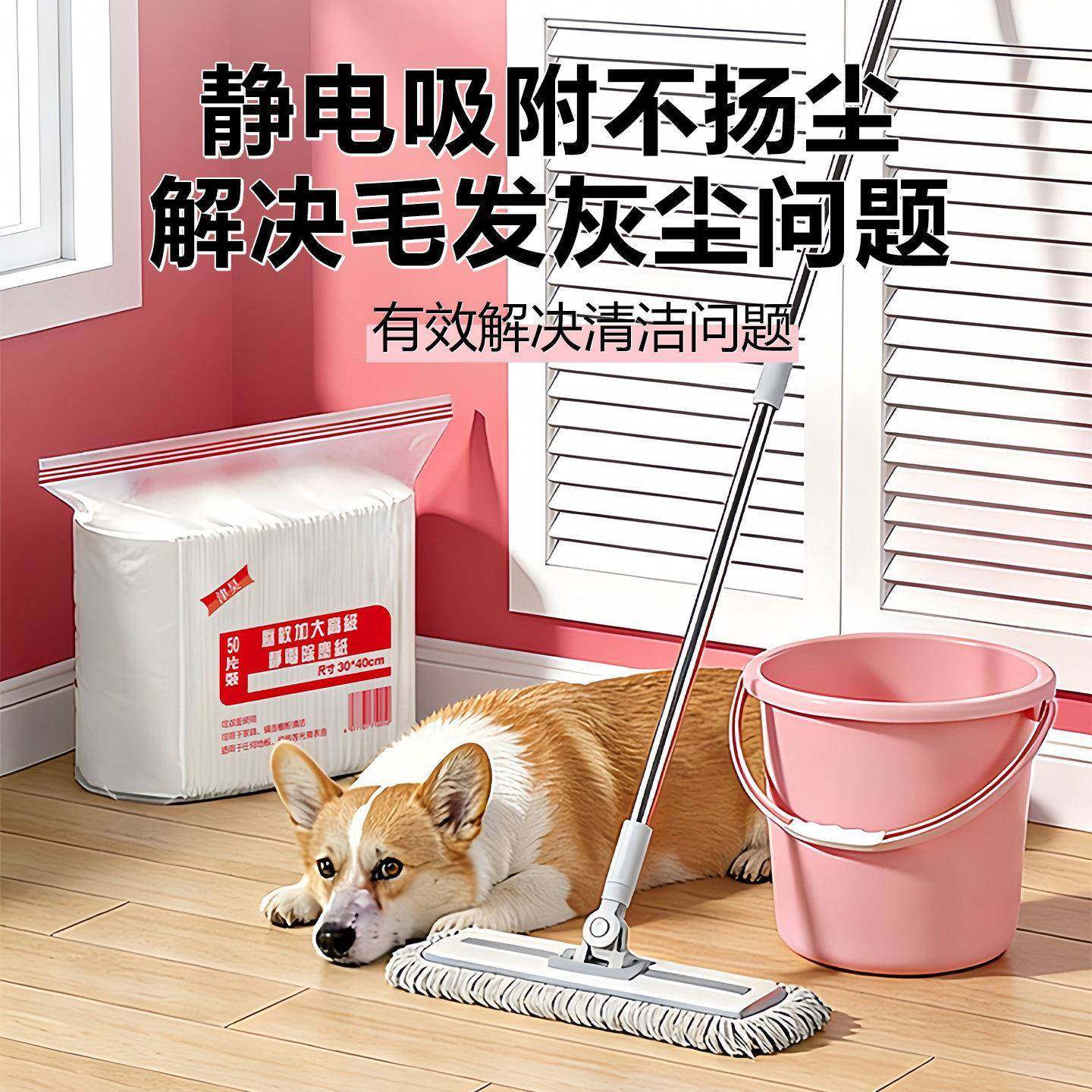 静电除尘纸免手洗家用一次性吸尘纸地板清洁拖把除尘纸巾免洗,家庭/个人清洁工具,家政清洁保洁工具套装,淘宝优惠券,粉丝福利购,淘宝优惠卷