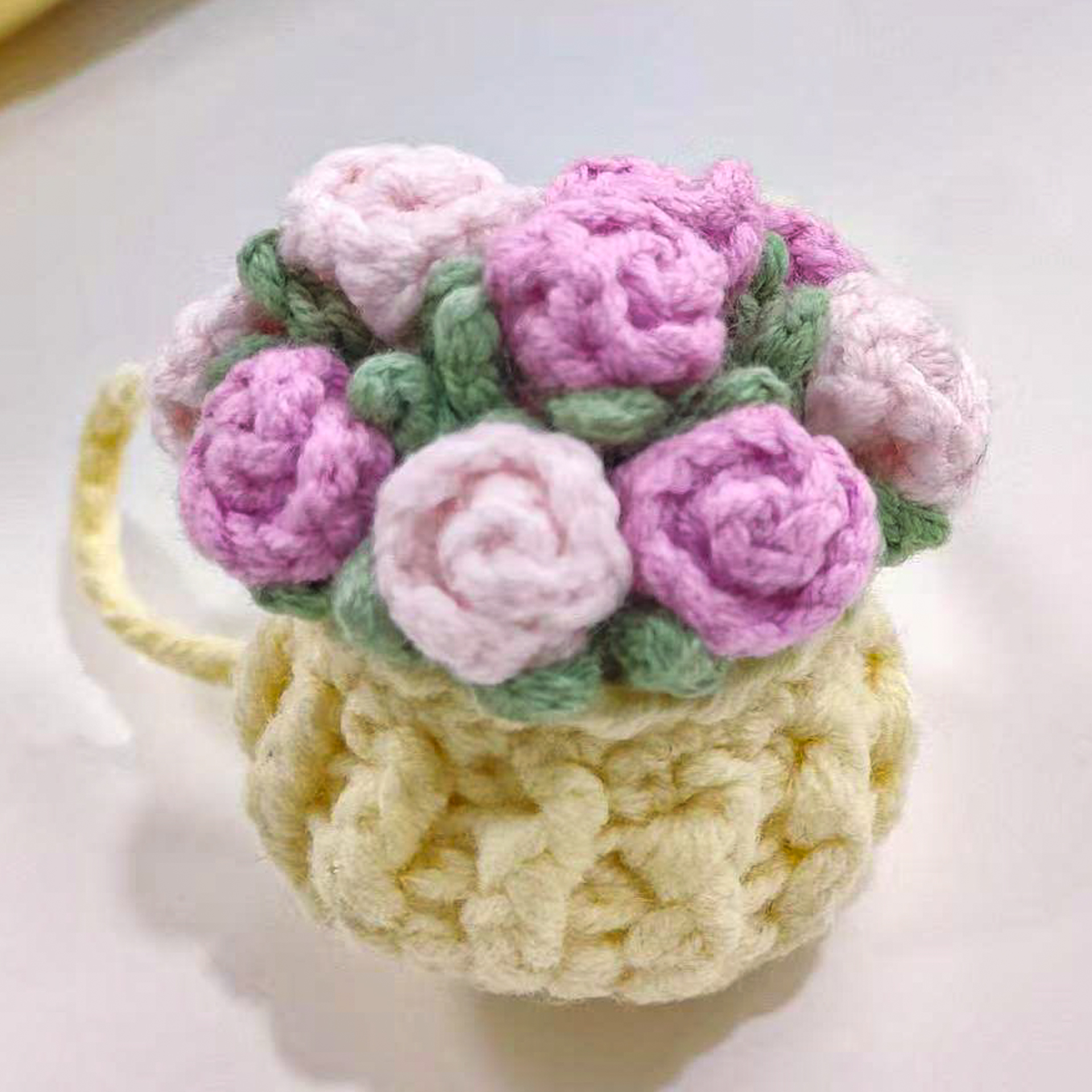 10cm棉花娃娃正常体海星体可爱小花篮背包手作材料包娃衣钩织