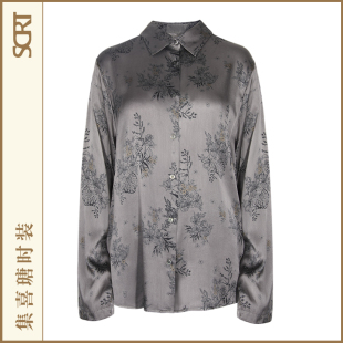 SCRT集喜瑭桑蚕丝衬衫 高级感气质百搭衬衣女HDS8867