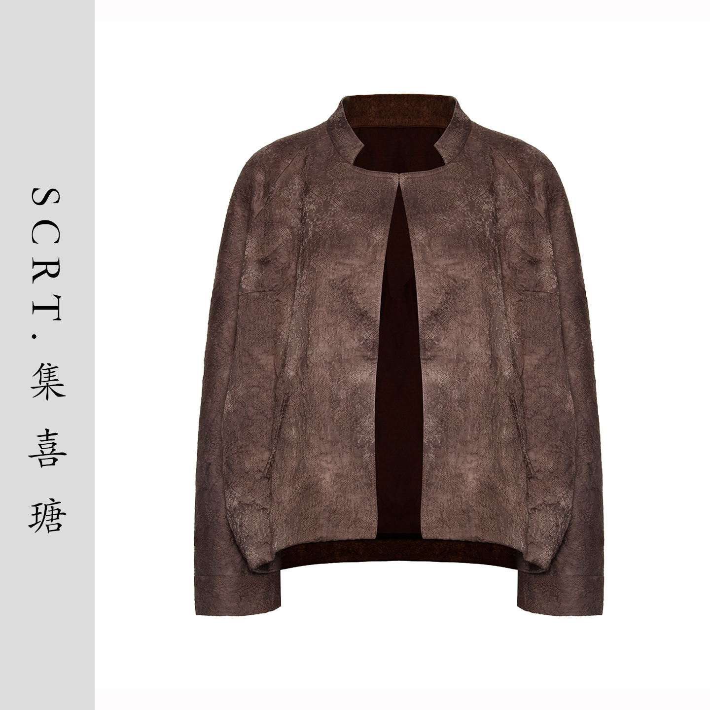 SCRT集喜瑭新中式丝毛提花外套开衫上衣SGS15528