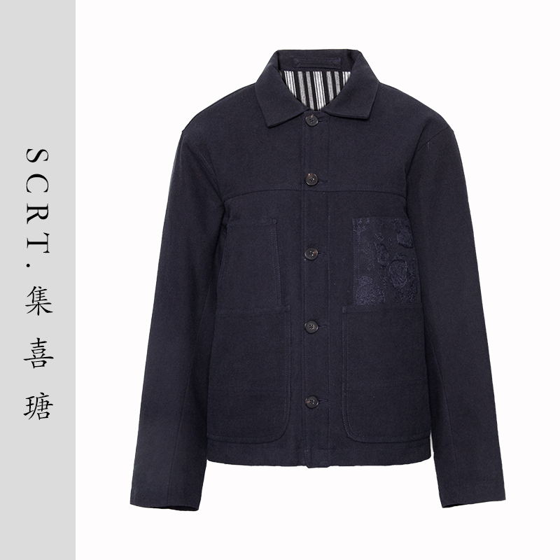 SCRT集喜瑭工装风棉服笨笨鸟刺绣外套SGS15448