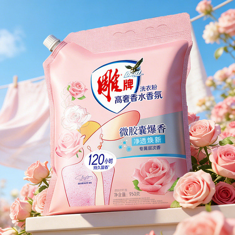 雕牌高奢香水香氛洗衣粉950g袋装带出粉口家庭用除菌去异味正品J