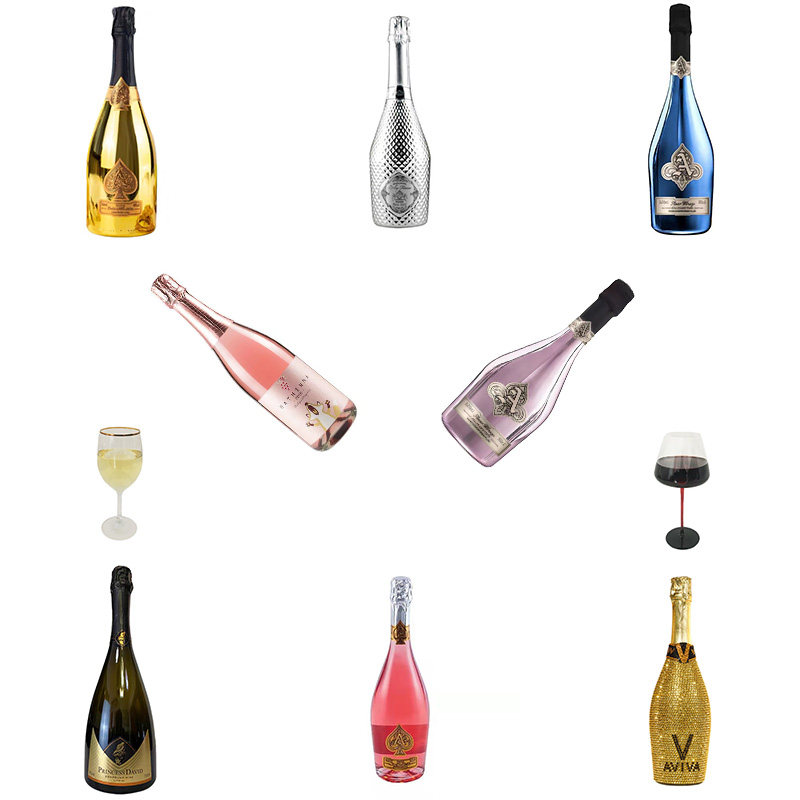 样板房仿真香槟酒起泡酒柜装饰品展厅摆件厨房橱柜假红酒摄影道具