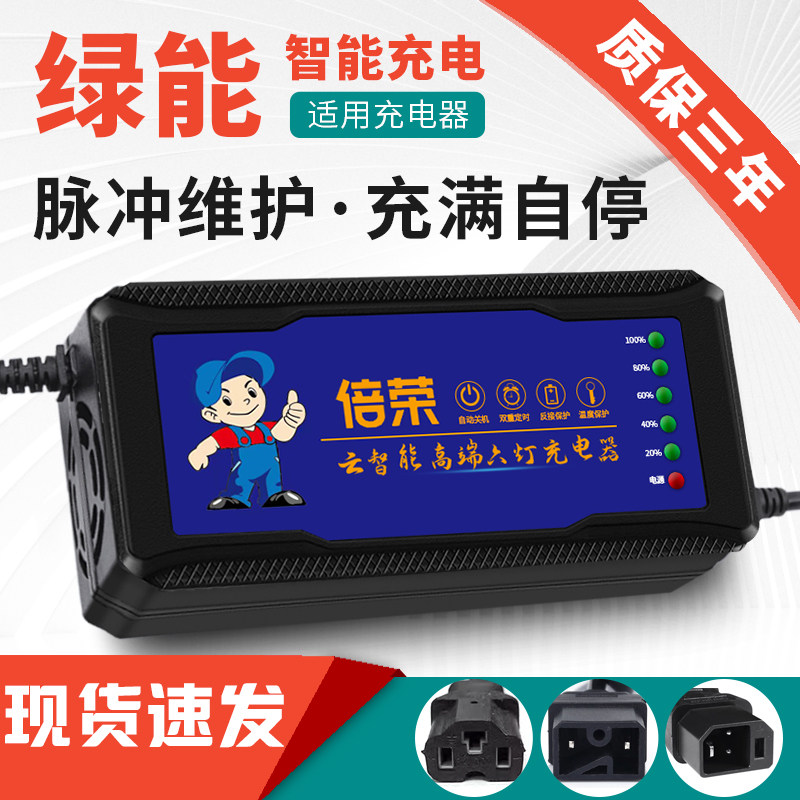 适用于绿能原装原厂品质电动车充电器48V12AH60V20AH72V32新N字头