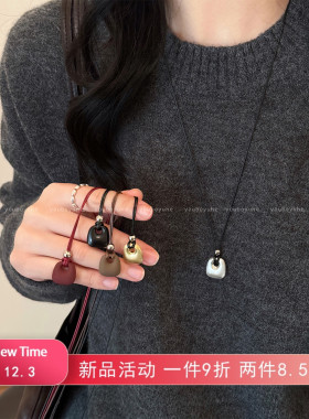 简约精致小包吊坠高级感气质项链