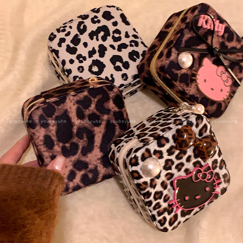 防氧化分层首饰盒KT猫珍珠便携式