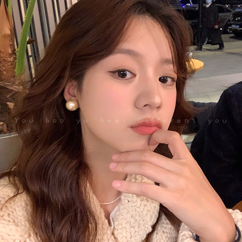 棉花珍珠耳女2024新款爆款耳饰