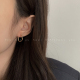 金色气质小众几何u型耳扣女款 2026巨好看高级感耳环百搭素圈耳饰