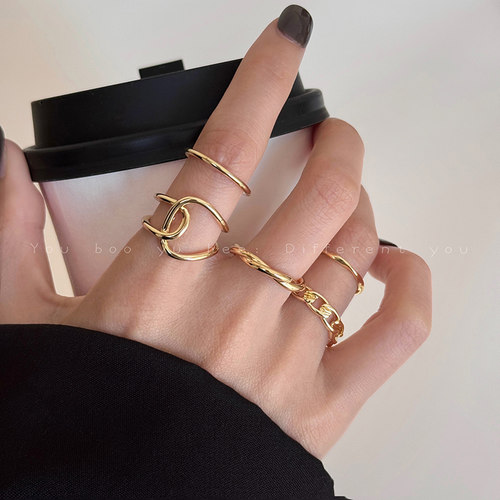 欧美高级感小众设计时尚个性戒指