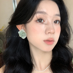 甜美夏季 超仙度假风花朵耳环女2025年新款 耳钉小众独特显脸小耳饰