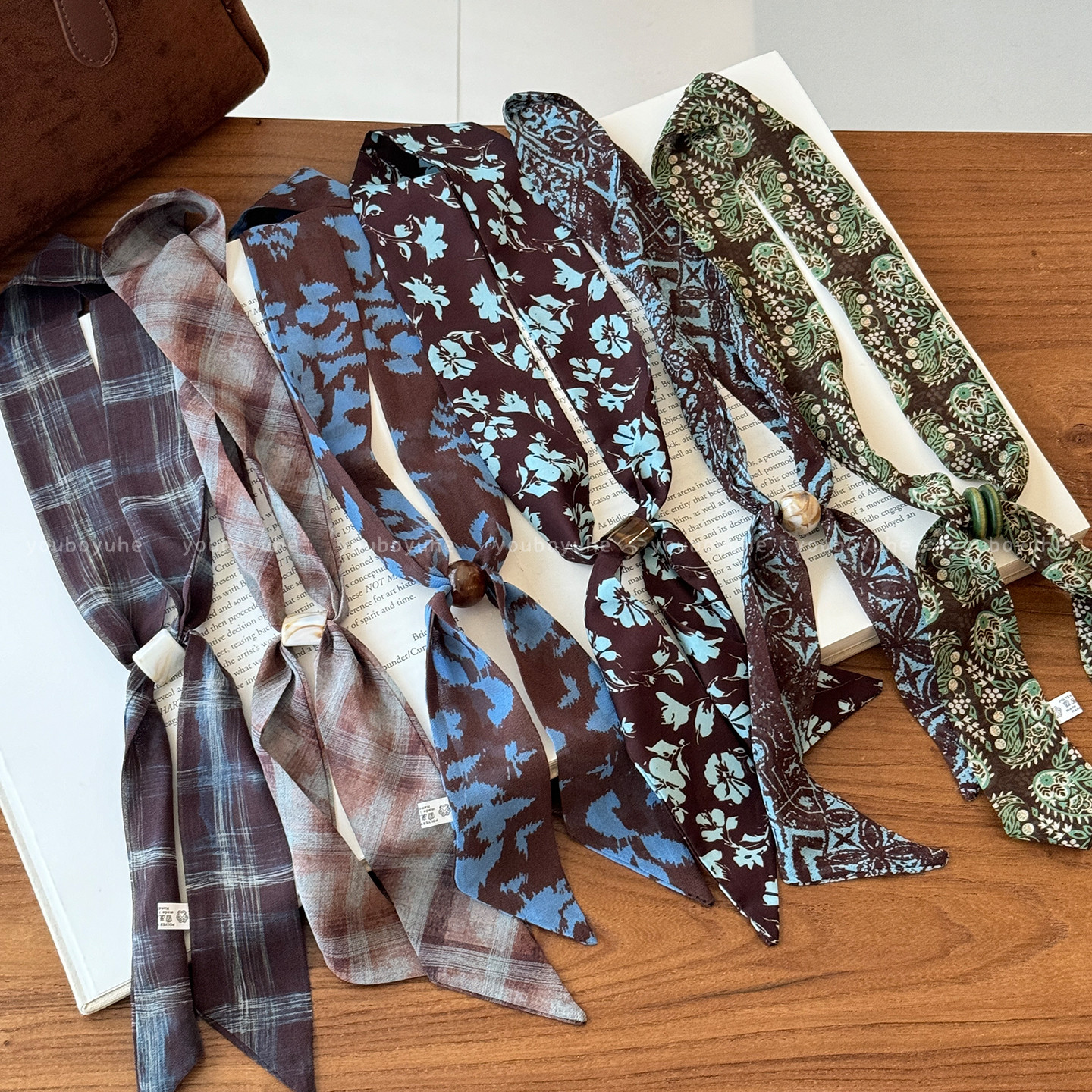 复古印花串珠高级感日常百搭项链