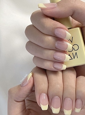 不显黑！糯叽叽奶油黄韩国进口甲油胶Verygood品牌