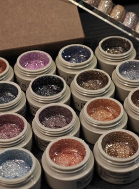 日本enoi碎钻胶美甲 新色甲油胶 Enoi碎钻胶超闪 F23-42