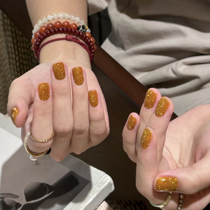 日本Enoi dIamond flash 碎钻胶 闪钻 甲油胶 F16 绝美招财黄