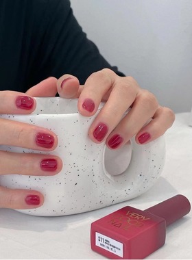 拯救黄皮！ 爆汁浆糖赤茶覆盆子色 韩国品牌verygood甲油胶 S11