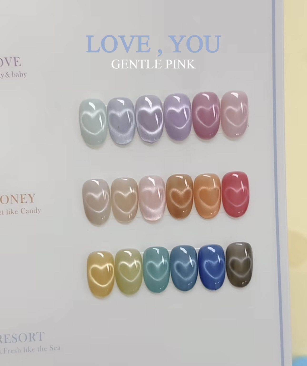 韩国进口 Gentle Pink 夏季硬糖灯泡玻璃珠猫眼Love you 系列