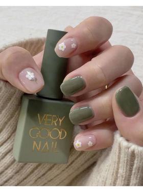 生活就要来点绿 透色迷雾绿 绝绝子 韩国品牌verygood甲油胶S13