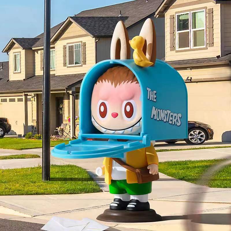 拉布布labubu看不见我盲盒手办