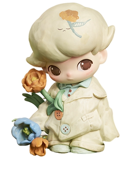 POPMART泡泡玛特DIMOO如果今天星期八系列盲盒纽扣开花手办礼物