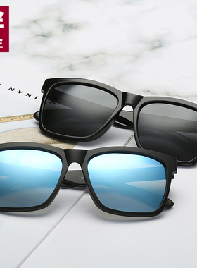 大框偏光方形墨镜防紫外线太阳镜
