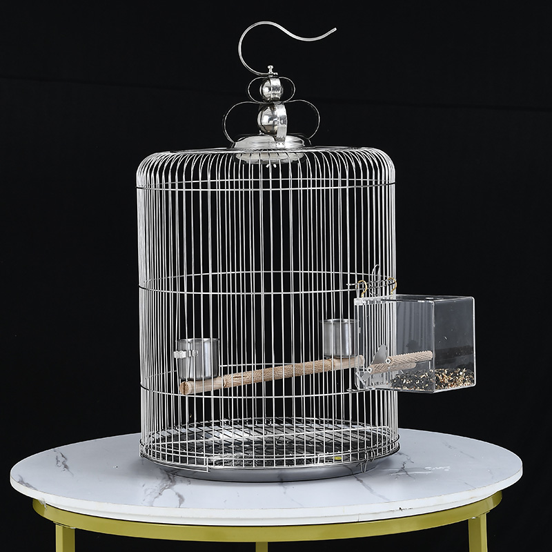 新款不锈钢鸟笼牡丹鹦鹉鸟笼家用